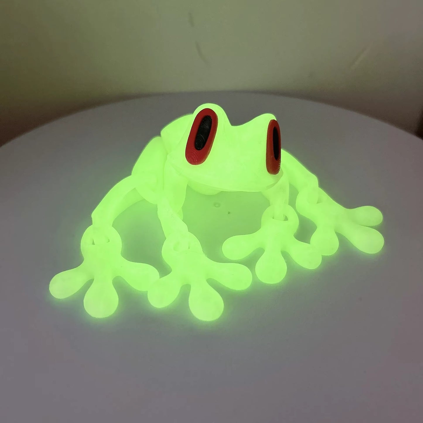 3D Printed Frog Ornament Joint Movable Non-Magnetic Model Cute Simulation Animal Figurine Desktop Frogs Handicraft Decoration